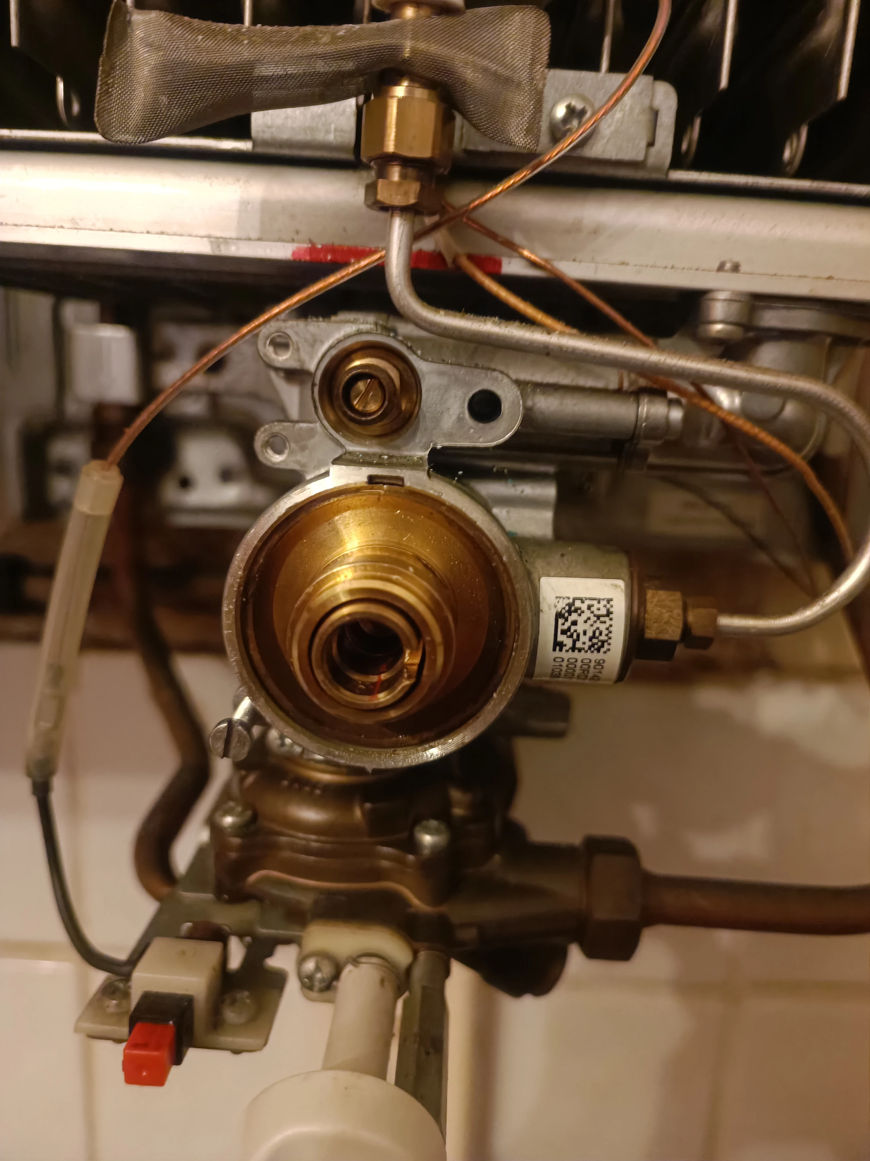 Boiler troubleshooting in Nice West - View of valve and internal components